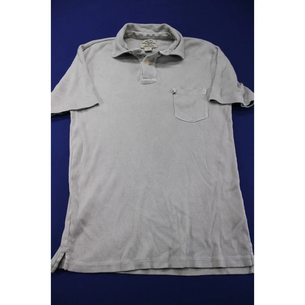 Vintage‎ 1990s Ralph Lauren Polo Jeans Co Polo Shirt Cotton Algodon Large Beige